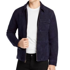 John Varvatos Milo Slim fit Suede Shirt Jacket